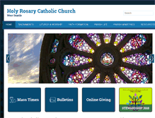 Tablet Screenshot of holyrosaryseattle.org